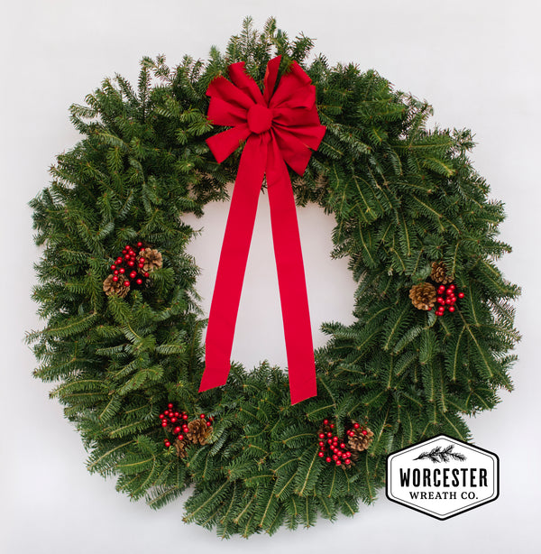 "Classic" 36in Wreath | Christmas Wreath