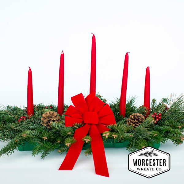 "Classic" 5 Candle Centerpiece | Christmas Centerpiece
