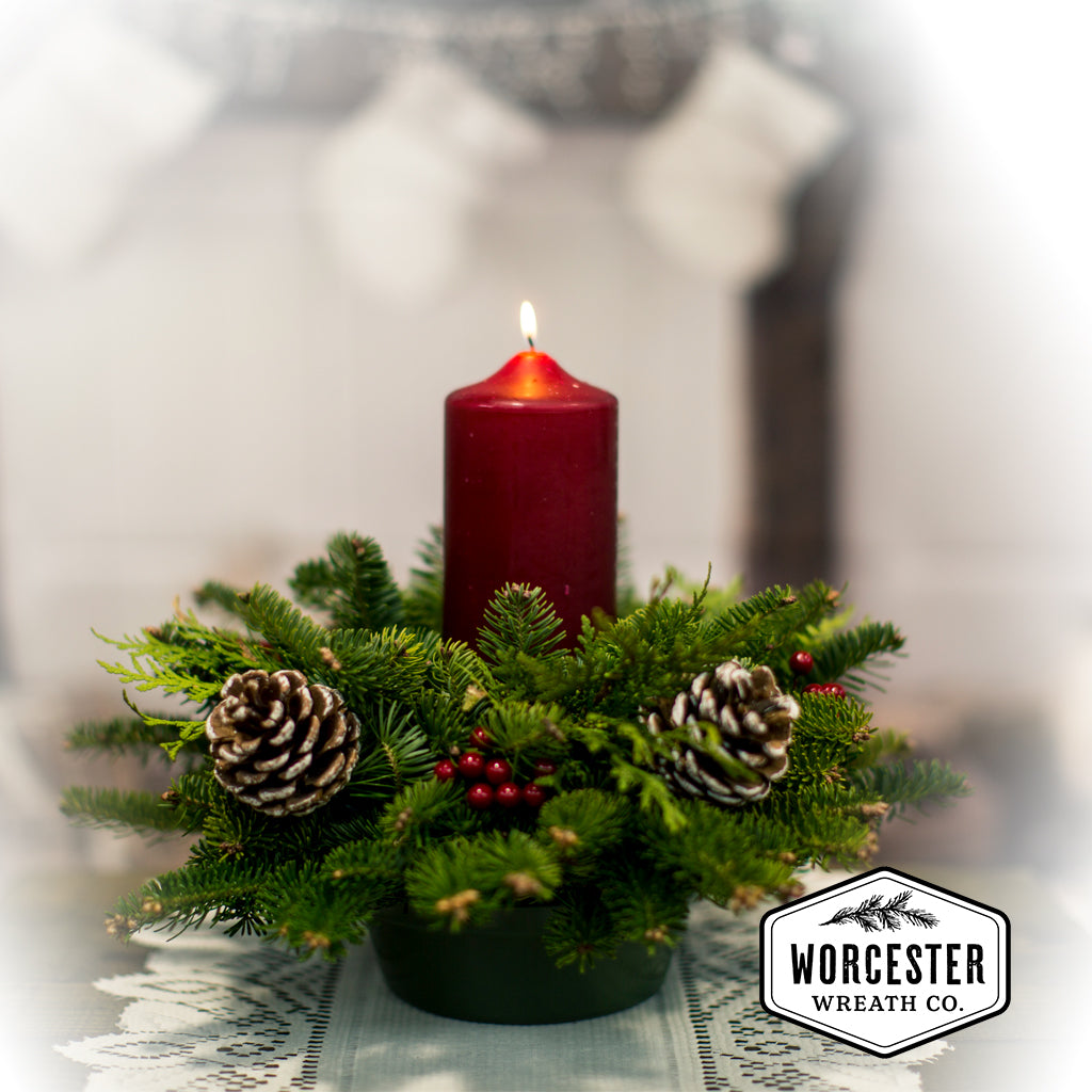 "Classic" Round Centerpiece | Christmas Centerpiece